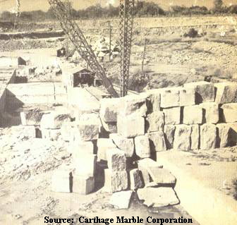 Source:  Carthage Marble Corporation